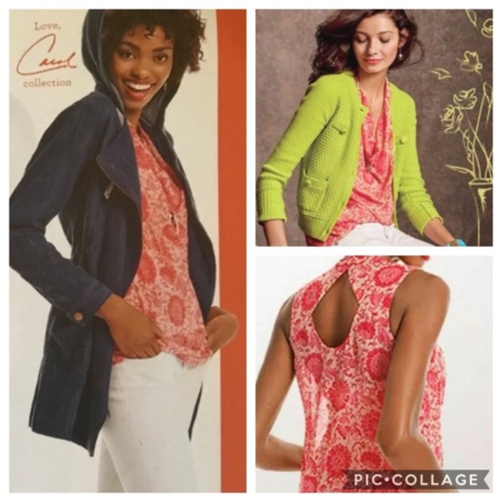 CAbi Vita Drape‎ Neck Tank Blouse #5037